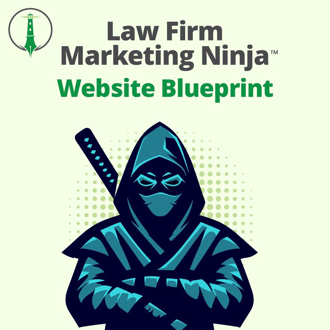 Law Firm Marketing Ninja Website Blueprint with Ninja Design and trademark