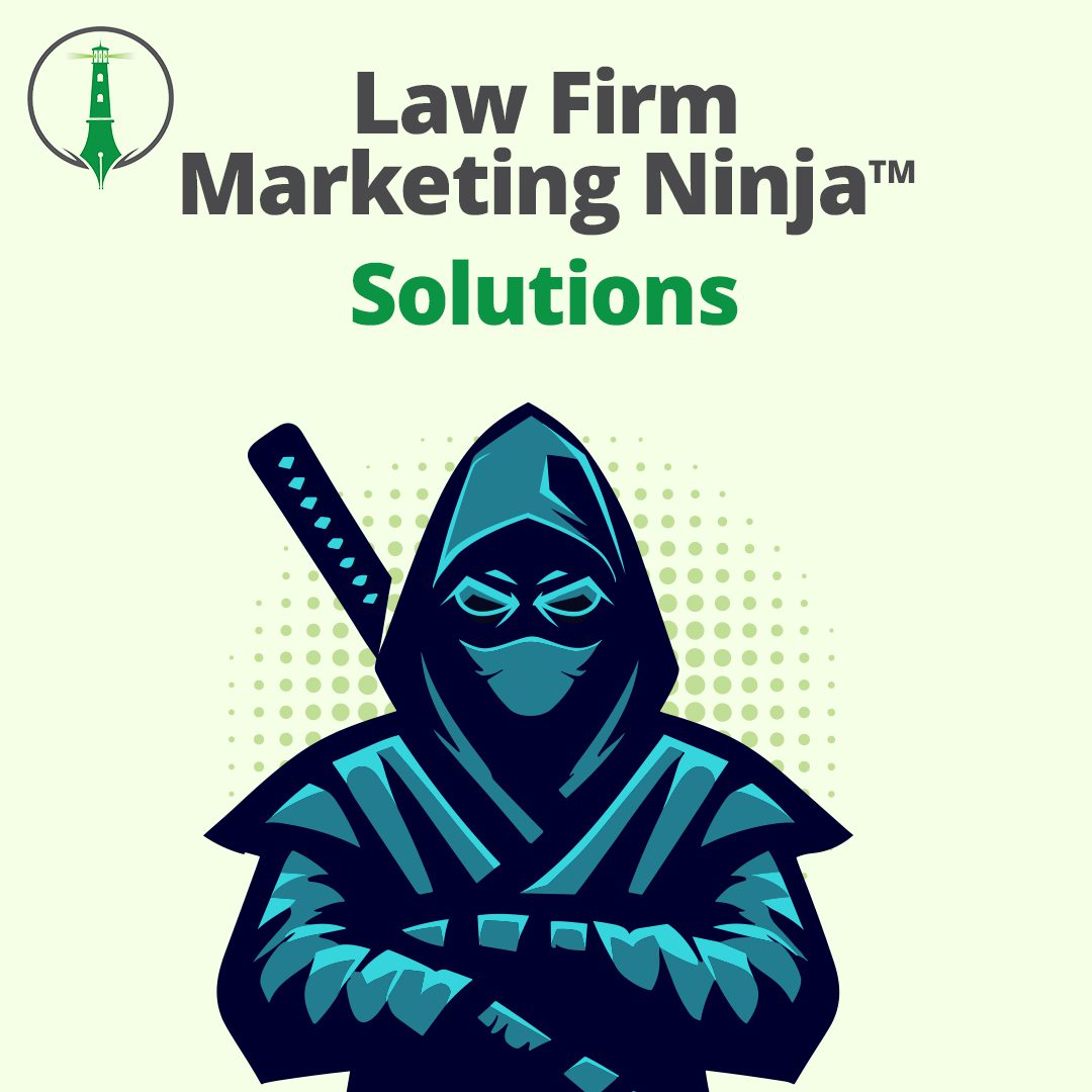 Law Firm Marketing Ninja Solutions Banner with Ninja Graphic