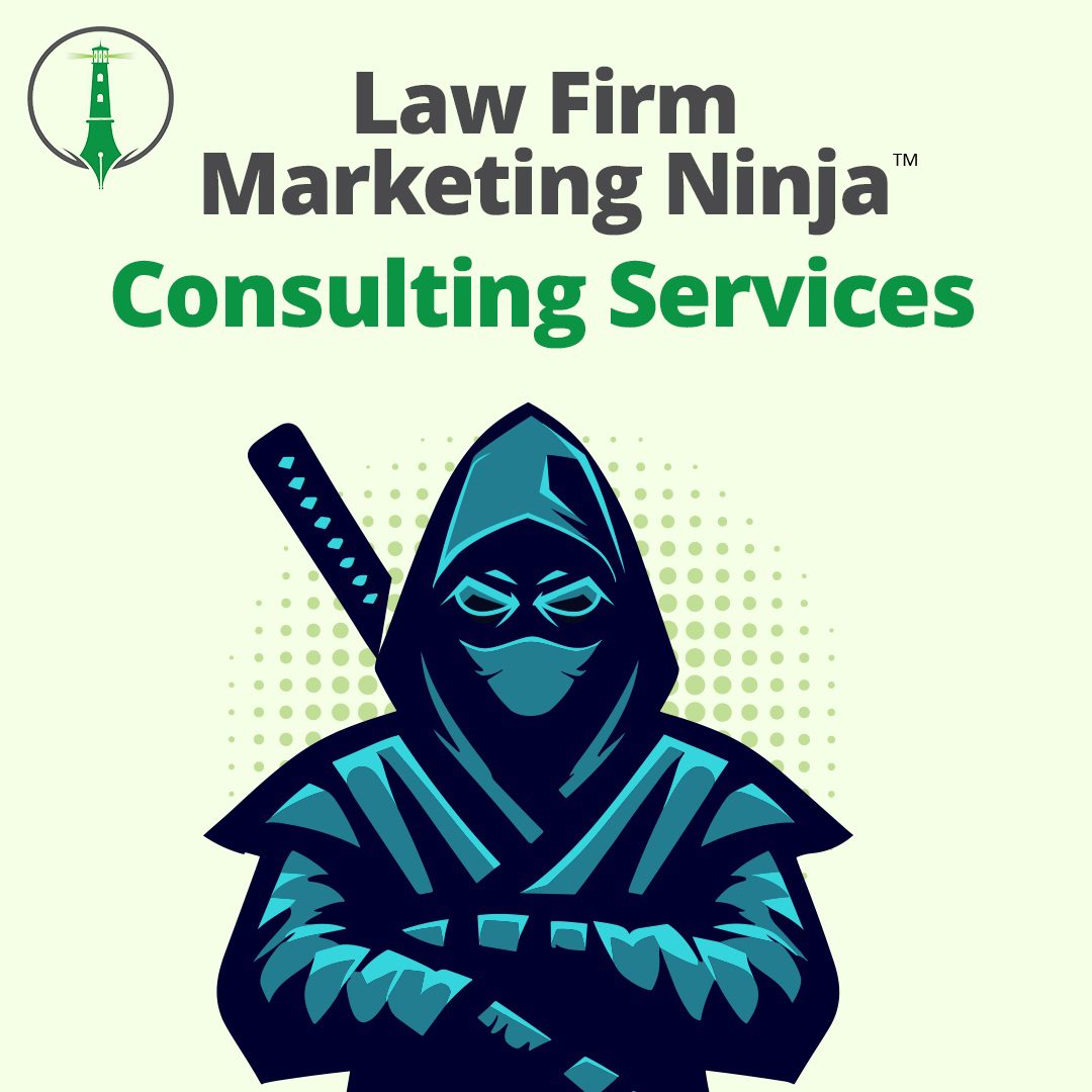 Law Firm Marketing Ninja Consulting Services Ninja Graphic with trademark