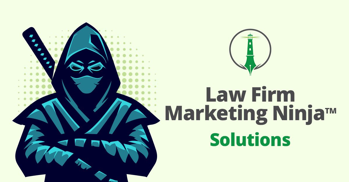 Law Firm Marketing Ninja Digital Marketing Solutions Banner with Ninja Graphic